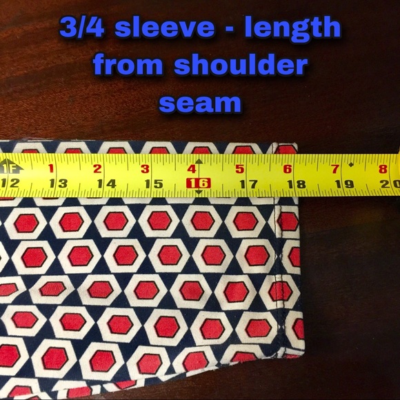 Alfani Chic Rusch Knit Red White Blue Knit Top PM - Picture 8 of 11